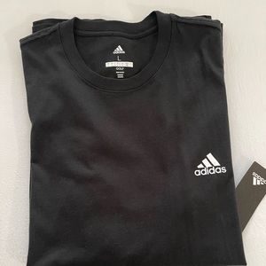 ADIDAS Brand NEW ADIDAS MENS LARGE
100% cotton athletic wear golf black T-shirt